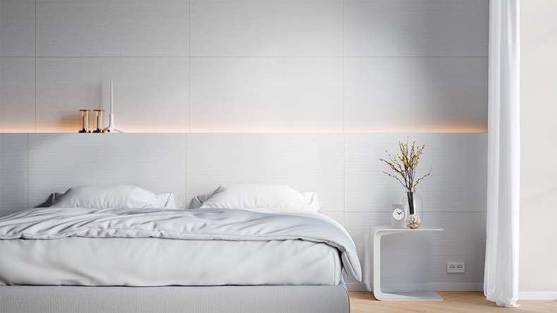 planeo wall cladding SPC - CeraRock Tile Stripes Concrete White 120 x 60 cm