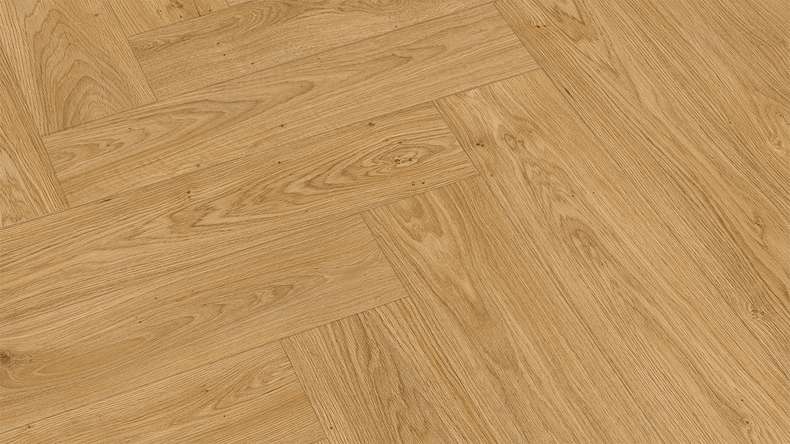 planeo laminate herringbone - honey gold | synchronised embossing (LAMF-721)