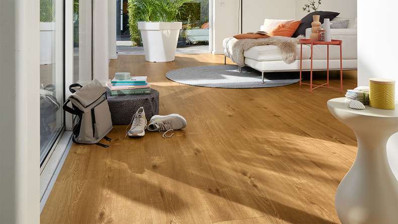 MEISTER design floor MeisterDesign. next DD 500 S - 07118 Hill Oak | Impact sound insulation integrated (400054-1287220-07118)
