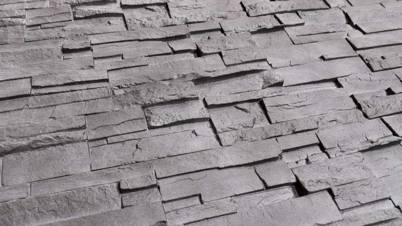 planeo stone-look facade panel - NoviStone Anthracite 1054 x 334 mm
