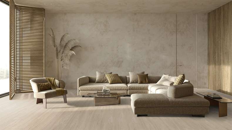 Gerflor click Vinyl - Virtuo 55 Rigid Acoustic EIR Blomma Light | integrated impact sound insulation (39061464)
