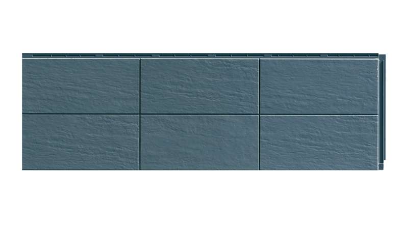 Zierer facade panel clay look Terra - 1115 x 359 mm anthracite made of GRP