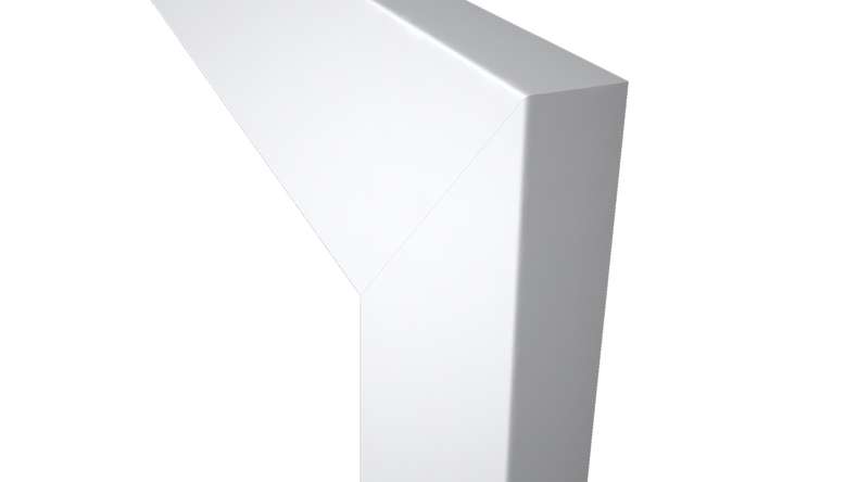 planeo frame design edge SMH 9003 White - 1985 mm