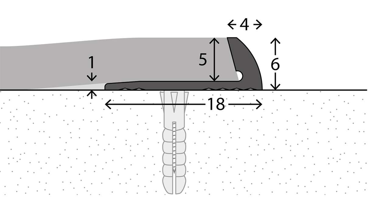 planeo end profile 851 - 250 cm