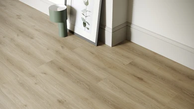 planeo Rigid Click Vinyl - SolutionX 2in1 Oak Cream | Impact sound insulation integrated (ECF-0097)