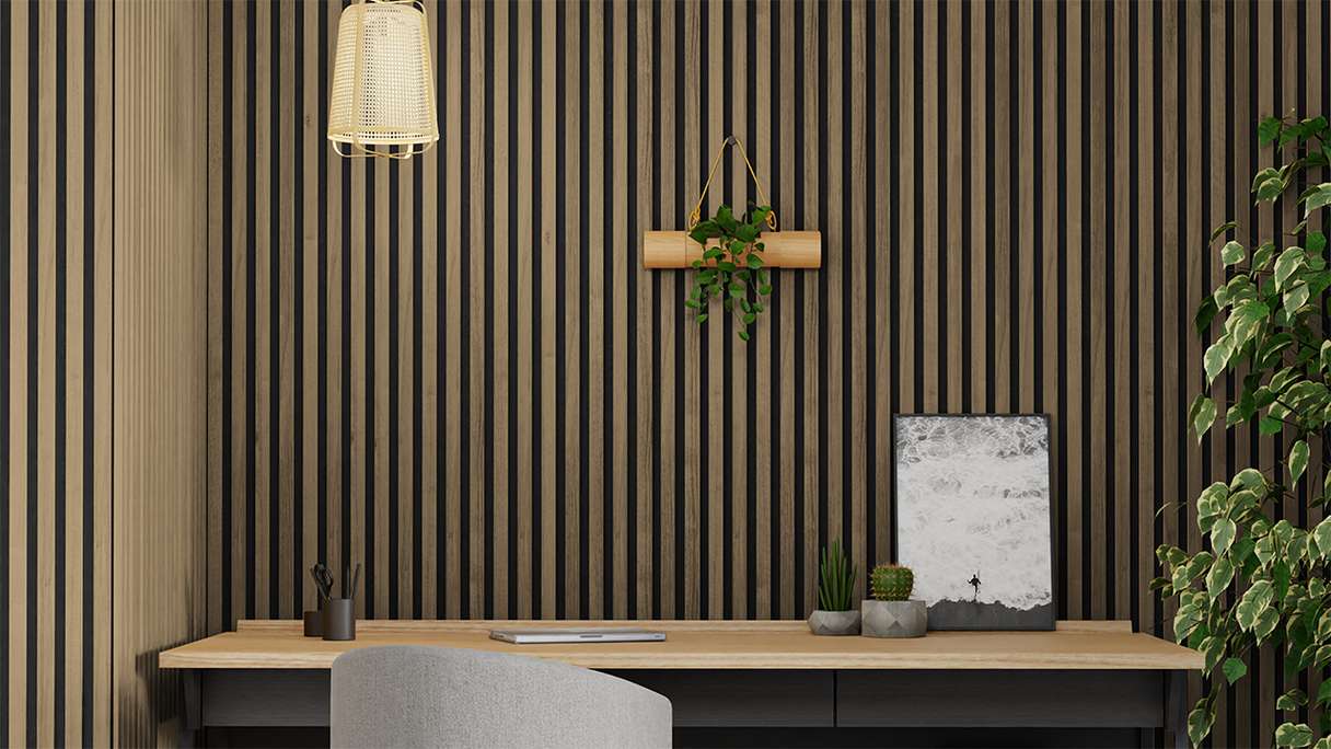 Skaben acoustic panels SilentWall Comfort - Rustic oak - 250 x 30 cm