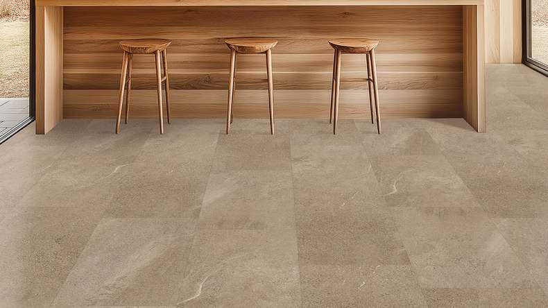 Gerflor adhesive vinyl - Creation 30 Curton Stone Taupe