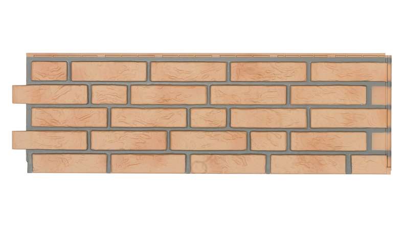 Zierer facade cladding clinker facing NB2 - 1130 x 359 mm yellow-flamed made of GRP