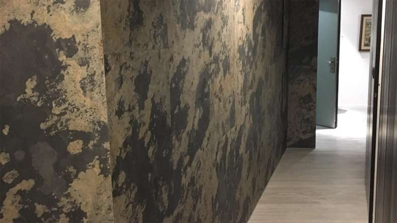 planeo EVOLITH Slate&Stone - Natural stone wall cladding Terracrust 1220 x 610 mm