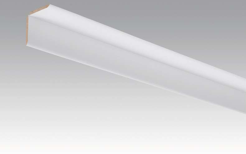 MEISTER Skirtings White High Gloss 4084 - 2380 x 70 x 3.5 mm (200033-2380-04084)