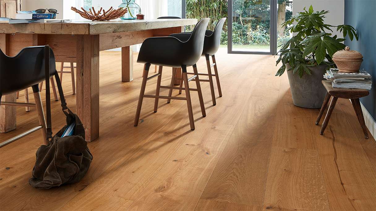 MEISTER Lindura wood flooring HD 400 - 08904 Oak authentic natural oiled 2200 x 270 x 11 mm (500213-2200270-08904)
