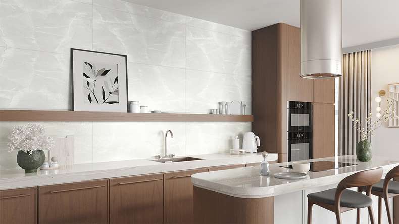 planeo wall cladding SPC - CeraRock Tile Light Grey Marble 120 x 60 cm