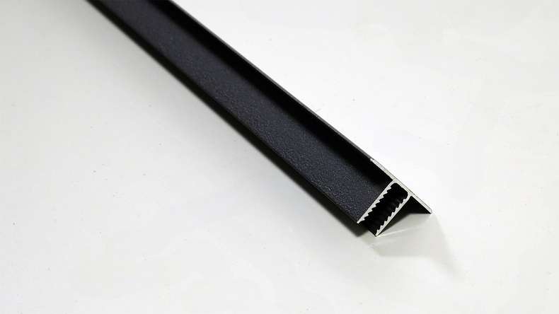 planeo Fassado - End profile T-end profile black 2.90m