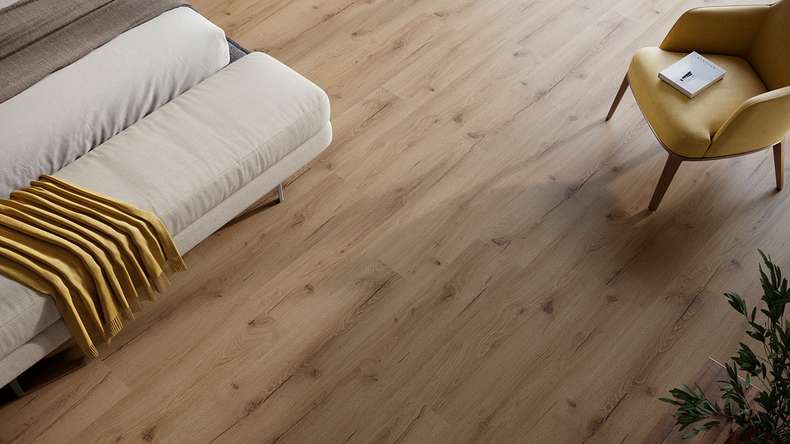 planeo Rigid Click Vinyl - HOMEtec Basic 30 IXPE Earth Oak | Impact sound insulation integrated (RP-E30-4)