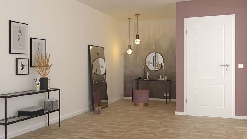 planeo design interior door PUREA Essence 2 white lacquer 9003 design edge | lacquered - 1985 x 610|735|860|985 mm
