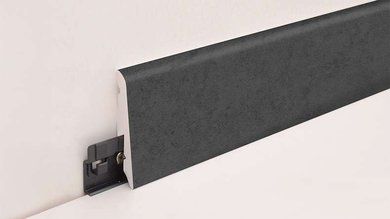 planeo skirting board SolutionX 2in1 - 2400 x 14 x 58 mm oak anthracite (SL0026)