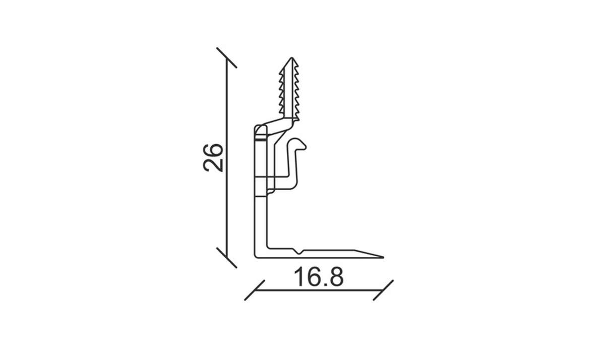 planeo fastening clips SolutionX 2in1 - 30 pcs. incl. screws and dowels (ECF clip)