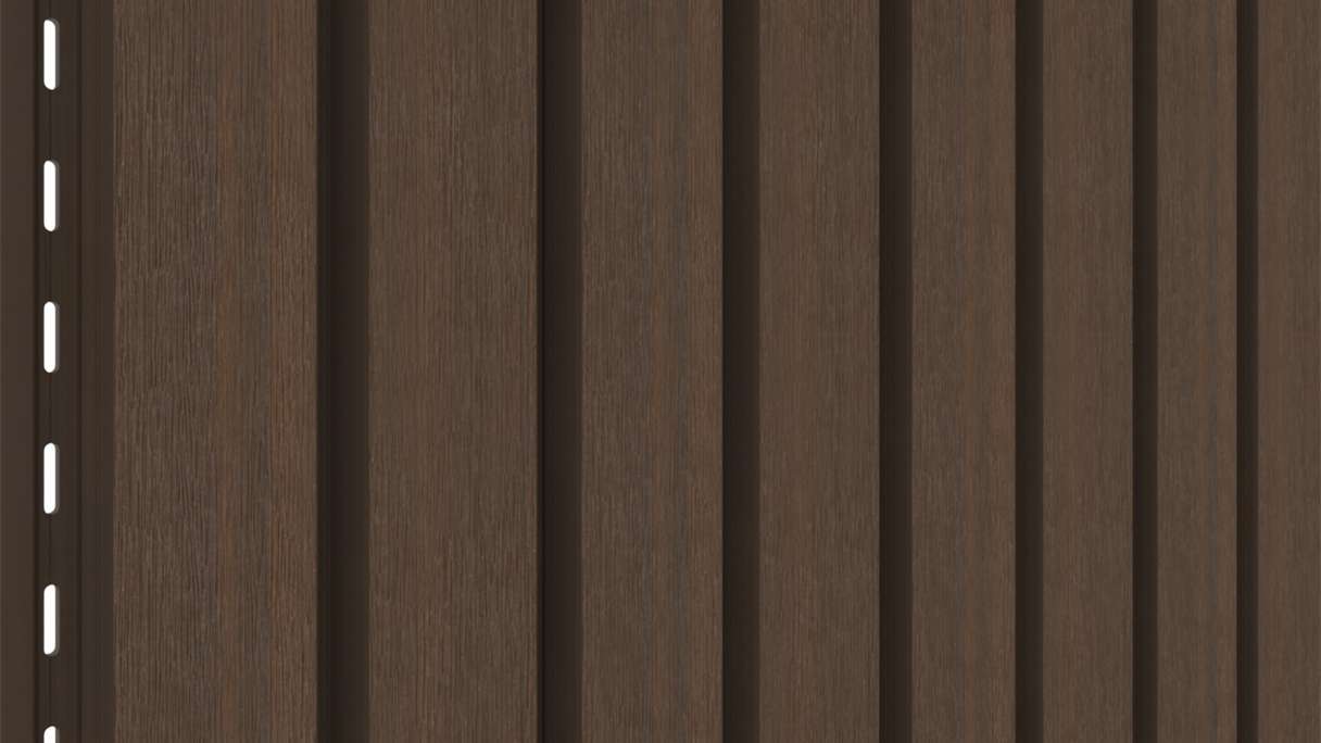 planeo LINEA Wide – WPC CoEx cladding, Ipe Brown, 2900 x 181 mm
