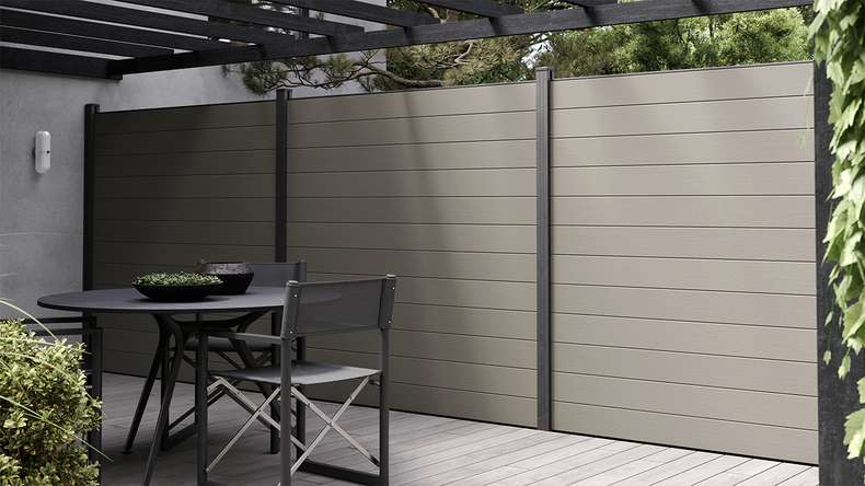 planeo Solid - Square Fence Grey