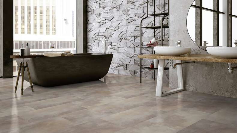 Gerflor click Vinyl - Virtuo 30 Rigid Acoustic Acuarela Taupe | integrated impact sound insulation (39101476)