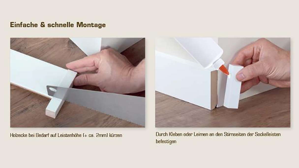planeo square wooden corners 22mm 4pcs.