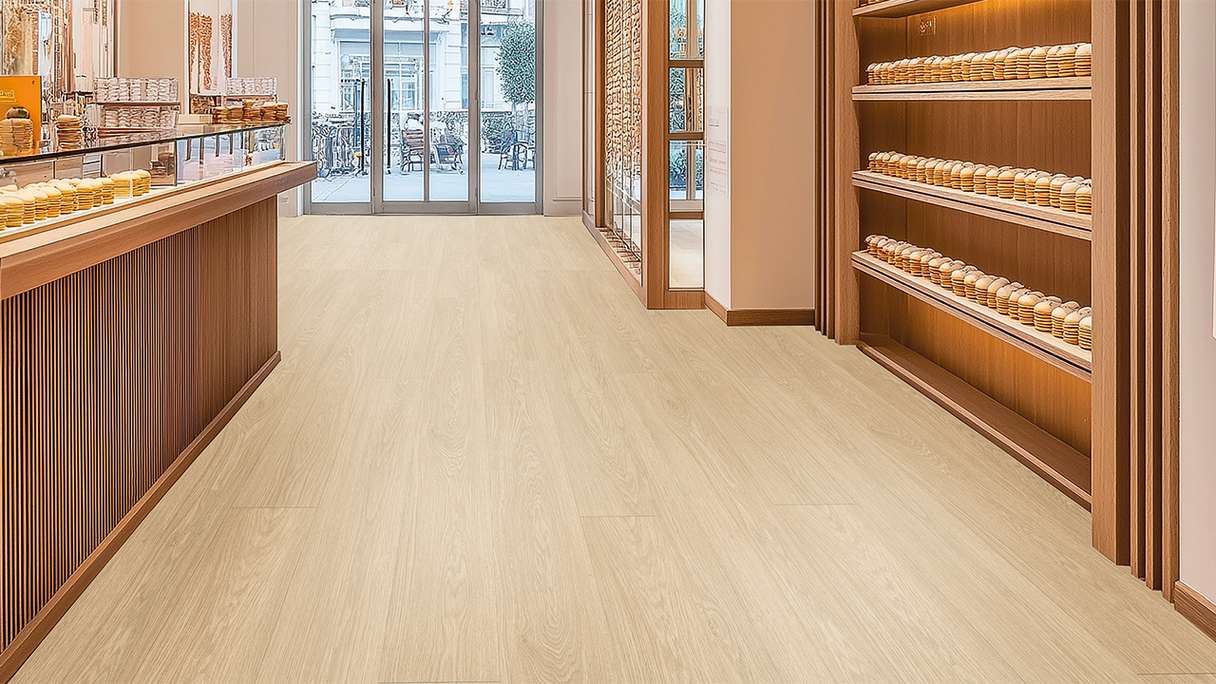 Gerflor Klick Vinyl Rigid - Creation 55 Clic EIR Lounge Oak Beige | Synchronised embossing (60691272)