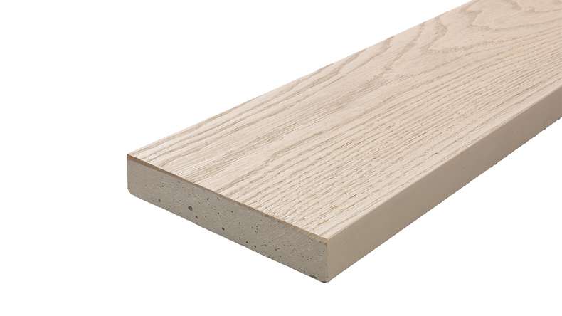 planeo Authoria PureBoard solid decking - Light Lime Oak 3.6m textured