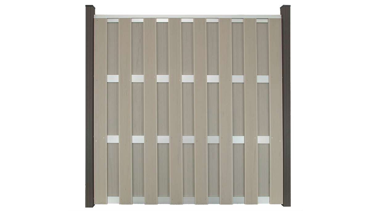 planeo prefabricated fence - square Bi-Color Sand 180 x 180cm