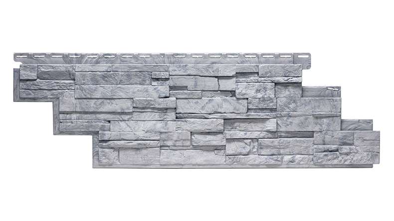 planeo stone-look façade panel - NoviStone Grigio 1054 x 334 mm