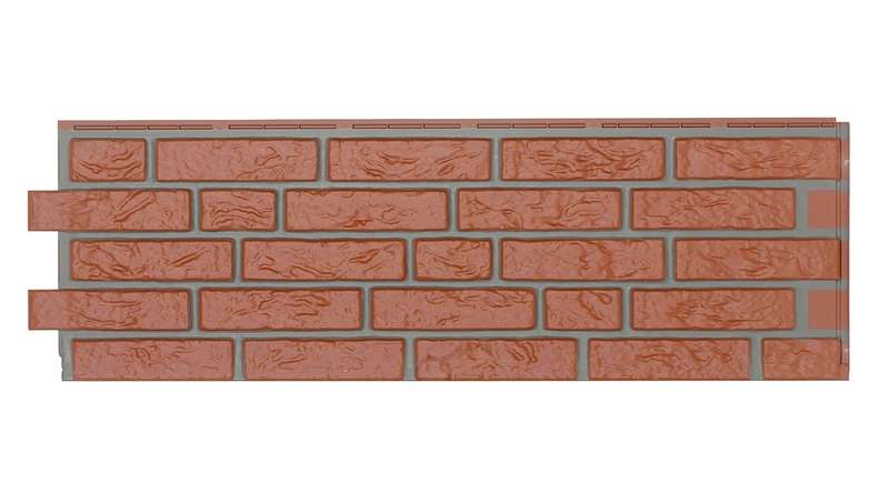 Zierer facade cladding clinker facing NB2 - 1130 x 359 mm red made of GRP