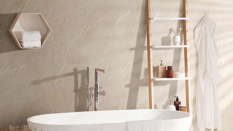 planeo StrongWall - Plastic wall panelling XL Sulina 260 x 90 cm