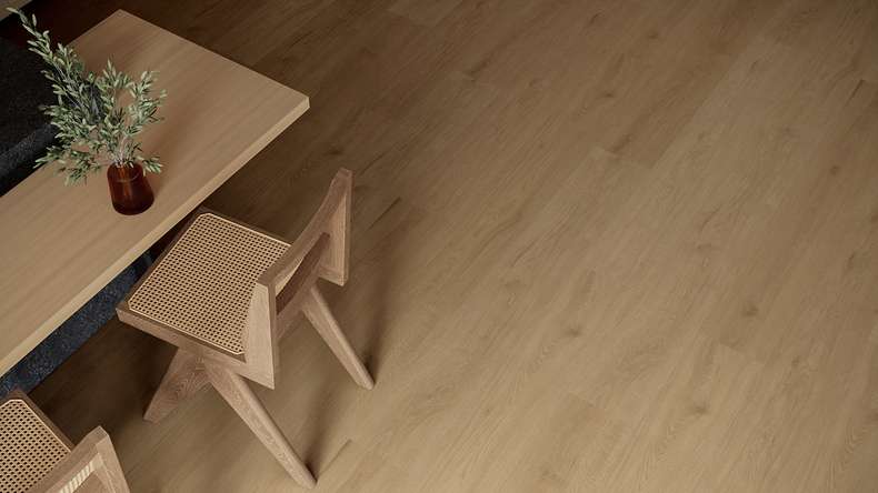 planeo WPC click vinyl - PUREtec MAX 70 EIR Smoked Brown Oak | Impact sound insulation integrated (RP-A50-2)