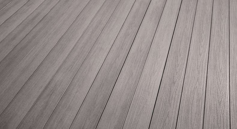 Complete set TitanWood 3m solid plank wood structure light grey 9.2m² incl. aluminium-UK