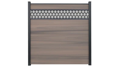 planeo Gardence Strong - BPC plug-in fence Oriental Bi-Color co-ex 180 x 180 cm