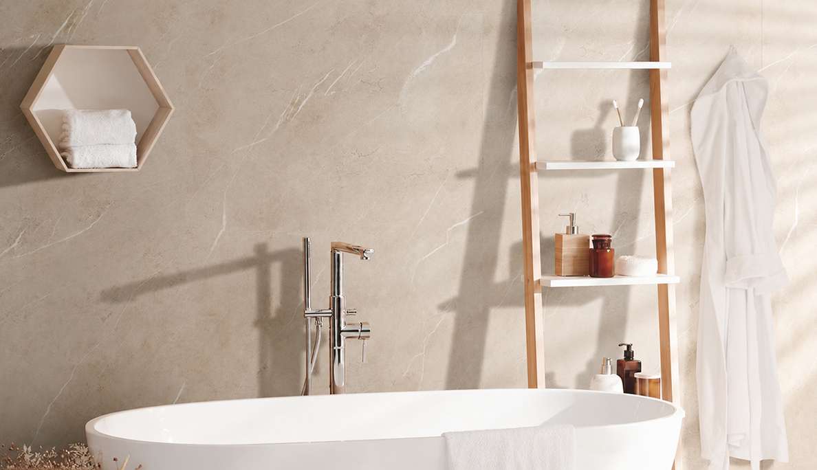 planeo StrongWall - Plastic wall panelling XL Sulina 260 x 90 cm
