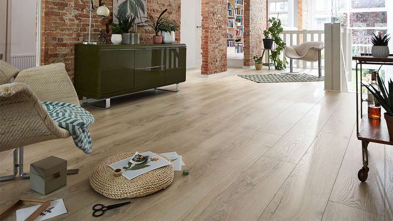MEISTER Design flooring MeisterDesign. next DL 500 S - 06840 Castle oak pure | Impact sound insulation integrated (400055-2052220-06840)