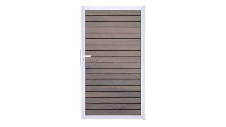 planeo Gardence Rhombus universal door - Bi-color co-extruded with aluminium frame