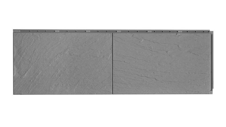 Zierer facade panel slate look SS1 - 1115 x 359 mm stone-grey made of GRP