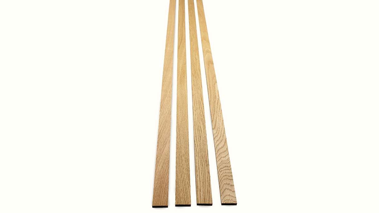 Skaben acoustic panels SilentWall Easy-Sticks - light brown oak - 250 x 3.45 cm