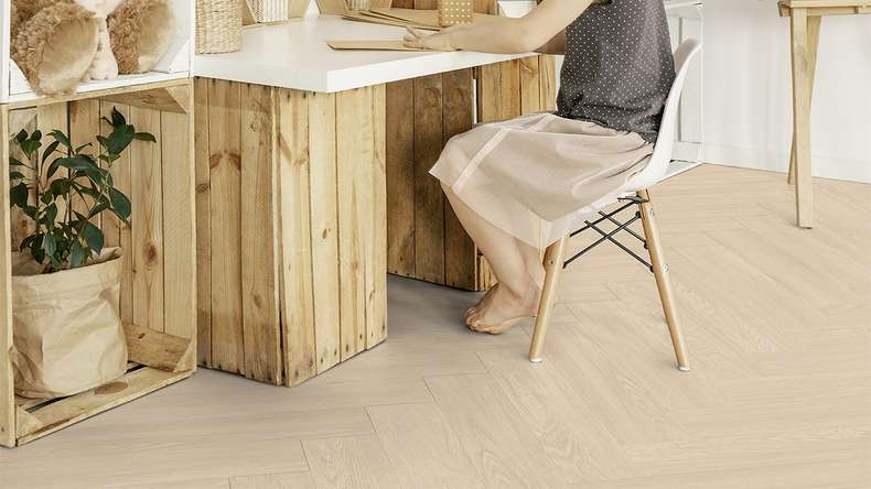 Gerflor adhesive vinyl - Virtuo 55 Glue Down HB Blomma cream | Authentic appearance (39201463)