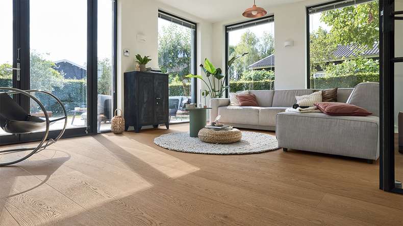 MEISTER Lindura wood flooring HD 400 - 20225 Oak authentic clay brown ultra matt lacquered 2200 x 270 x 11 mm (500214-2200270-20225)