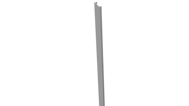 planeo Alumino - post cover strip silver grey 100cm