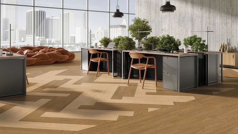Gerflor adhesive vinyl - Creation 40 Tamo Light Brown