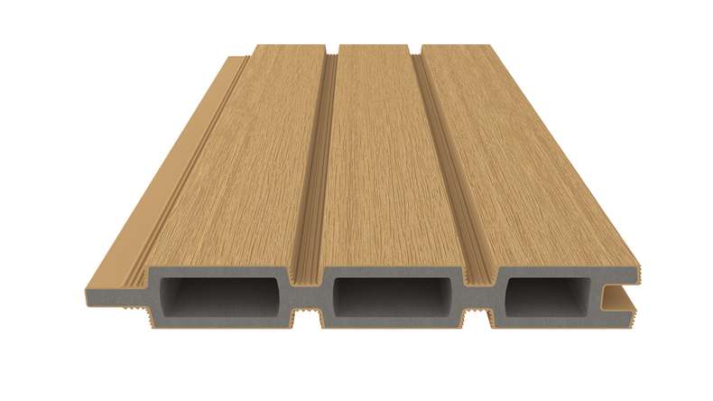 planeo LINEA - WPC CoEx Rhombus plug-in fence Sand 176 x 183 cm