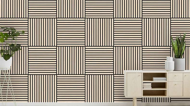 planeo acoustic panel - MixWall Timber Touch Althea Oak 52 x 52 cm | real wood veneer (PLMW-10011A)