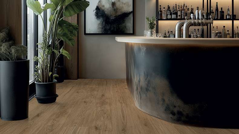Gerflor adhesive vinyl - Creation 70 City Oak Grey