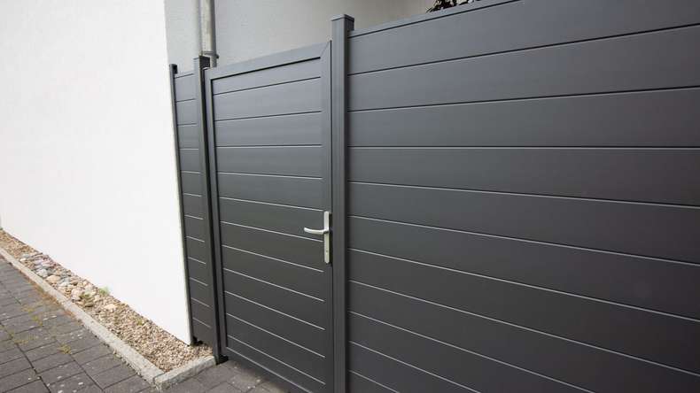 planeo Alumino - garden fence square anthracite grey DB 703