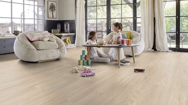 Gerflor Klick Vinyl - Senso Premium Rigid Acoustic Country light | Impact sound insulation integrated (39471541)
