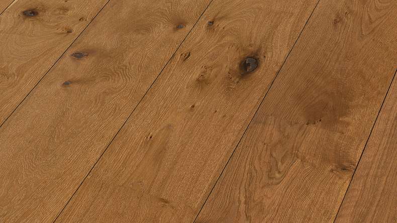 MEISTER Lindura wood flooring HD 400 - 08911 Oak authentic chestnut brown natural oiled 2200 x 270 x 11 mm (500213-2200270-08911)