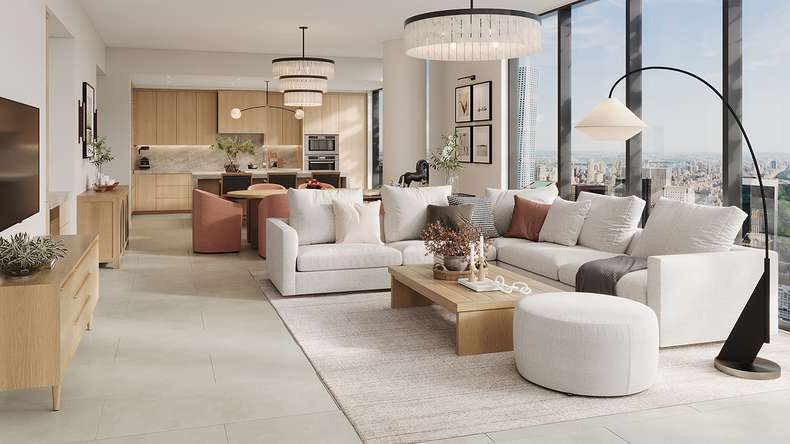 planeo Rigid Click Vinyl - Light Grey XXL Tile | Impact sound insulation integrated (DF-KF-794-030)